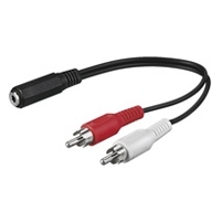 goobay RCA > 3-Pin 3.5 mm (female) adapter