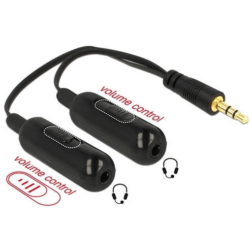 DeLOCK 1x 3.5 mm (male) > 2x 3.5 mm kabel