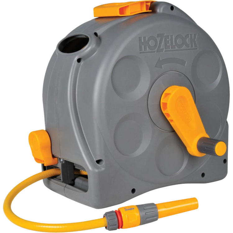 Hozelock 2415 Compact Enclosed Reel 2 in 1 Slanghaspel