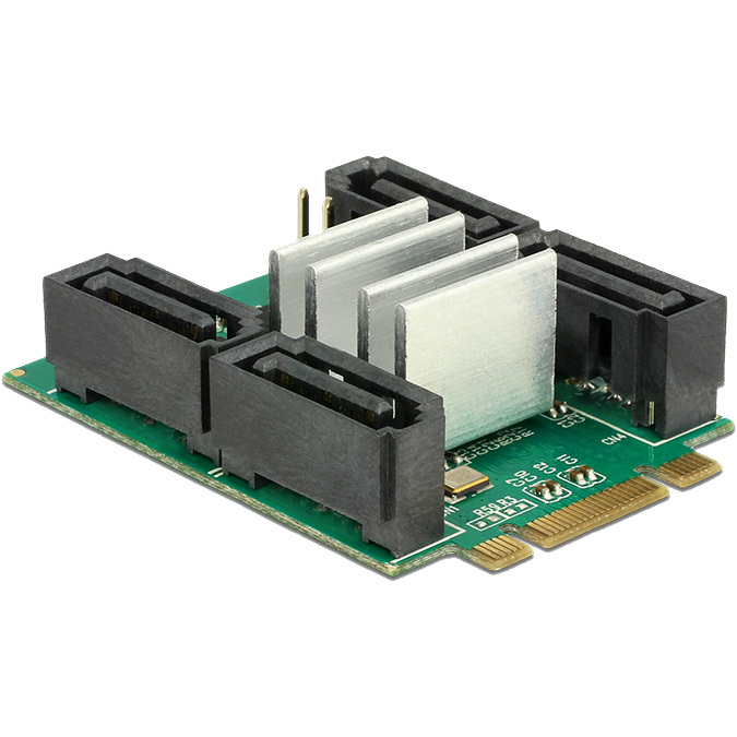 DeLOCK Converter M.2 Key B+M > Hybrid 4 x SATA adapter