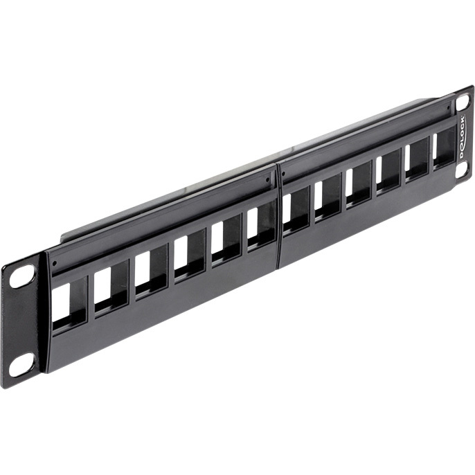 DeLOCK Keystone Patchpanel 10" 12 Port patchpaneel