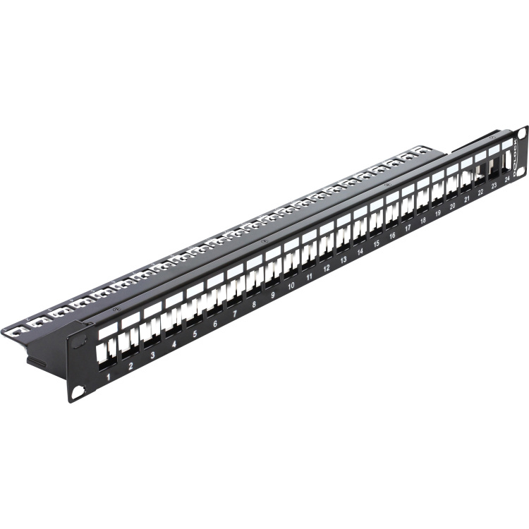 DeLOCK 19" Keystone Patch Panel 24 Port patchpaneel