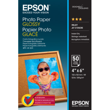 Epson Photo Paper Glossy - 10x15cm - 50 Vellen fotopapier