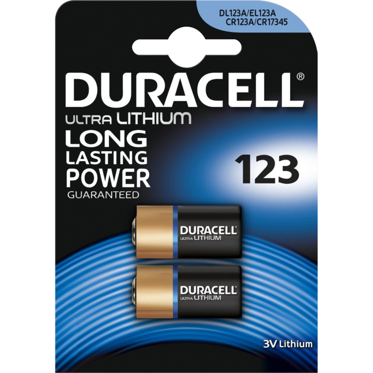 Duracell Ultra Photo DL123, 2 stuks batterij