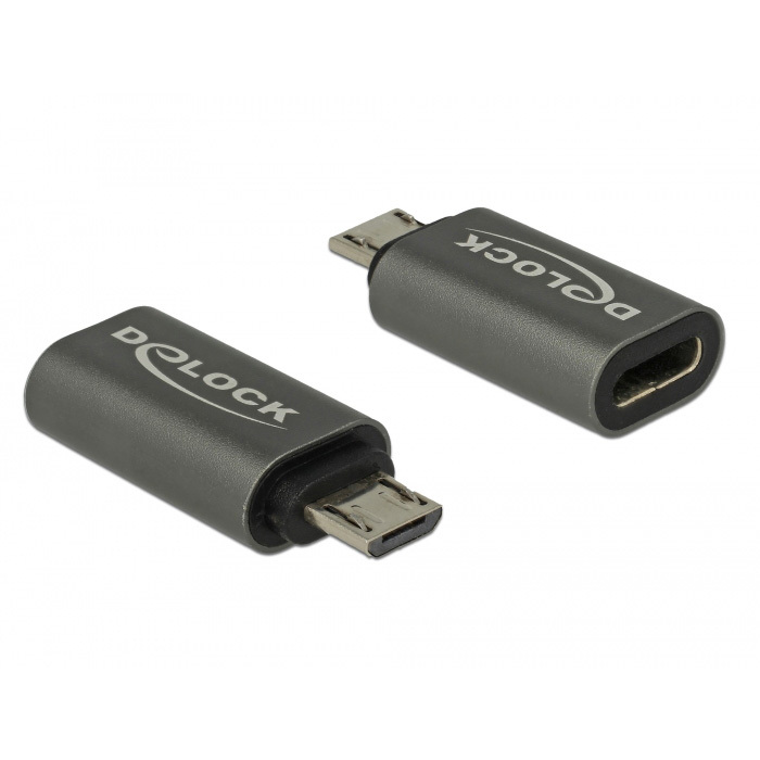 DeLOCK Adapter USB 2.0 Micro-B male to USB Type-C 2.0 female