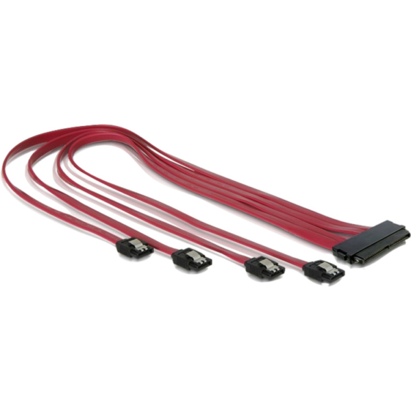 DeLOCK SAS SFF-8484 > 4x SATA 7-Pin adapter