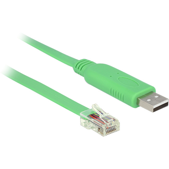 DeLOCK USB-A 2.0 male > 1x Serial RS-232 RJ45 male kabel