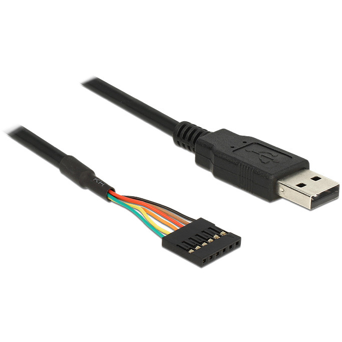 DeLOCK Converter USB 2.0 male > TTL 6-Pin pin header female kabel
