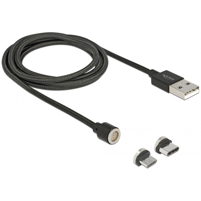 DeLOCK Magnetische USB data- en laadkabel set voor Micro USB / USB Type-C