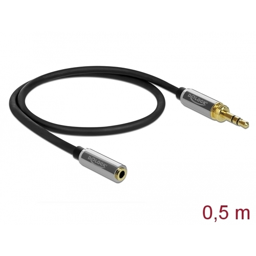 DeLOCK Stereo Jack 3,5 mm 3-Pin male > female verlengkabel