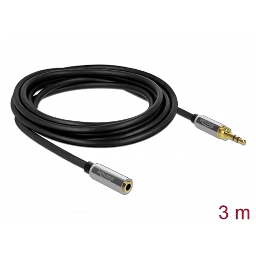 DeLOCK Stereo Jack 3,5 mm 3-Pin male > female verlengkabel