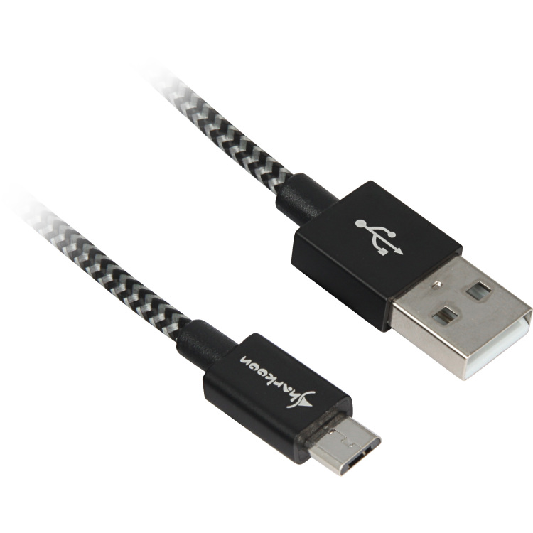 Sharkoon USB 2.0 kabel, USB-A > micro-USB B