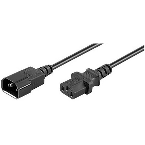 goobay C14 > C13 voedingskabel verlengkabel