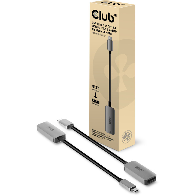 Club 3D USB Type C - DP1.4 Active Adapter