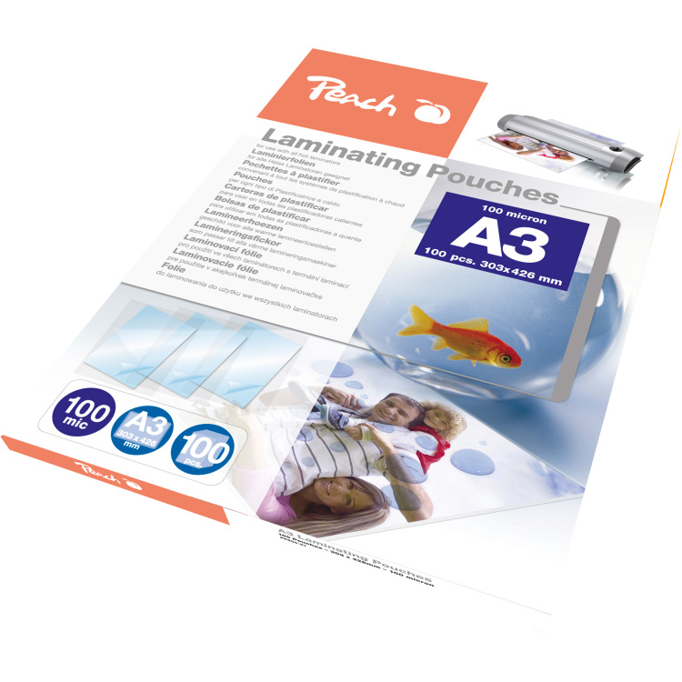 Peach Lamineerfolie 100 Micron A3
