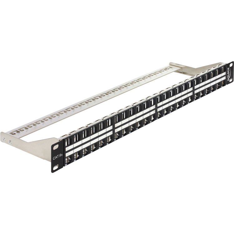 DeLOCK Keystone Patchpanel 19" 48 Port 1 HE patchpaneel