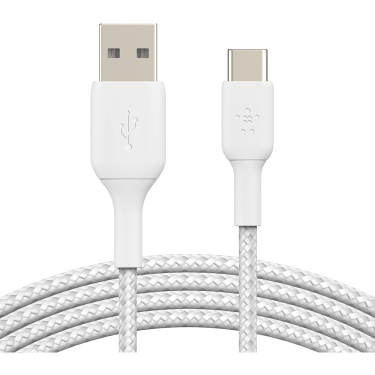 Belkin BOOSTCHARGE gevlochten USB-C naar USB-A kabel