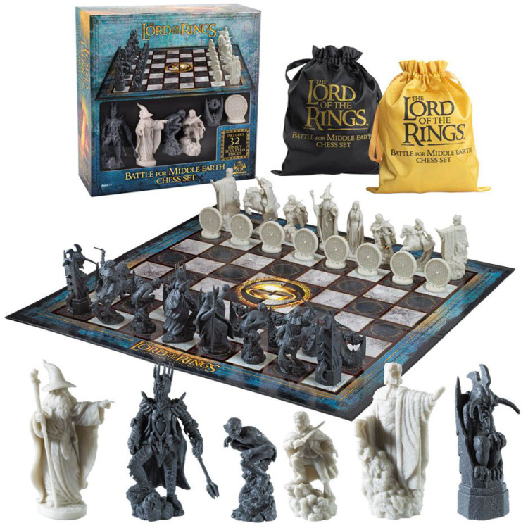Noble Collection Lord of the Rings: Battle for Middle-Earth Chess Set Bordspel