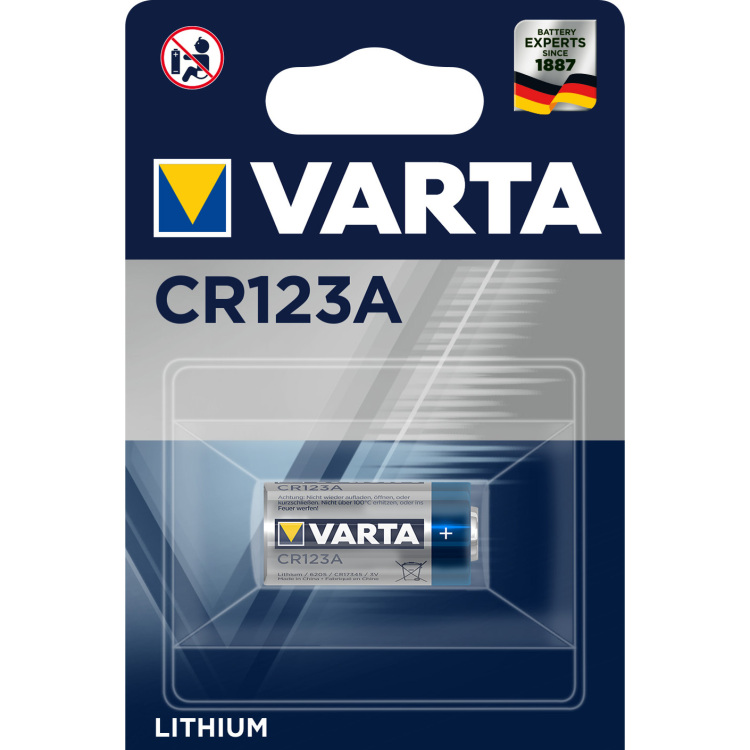 VARTA Lithium CR123A batterij