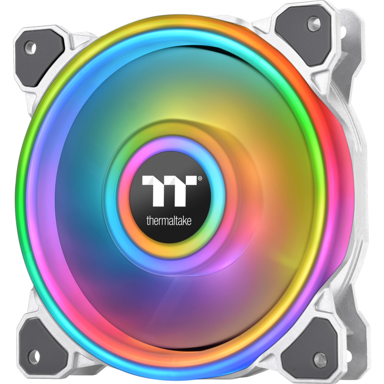 Thermaltake Riing Quad 12 RGB Radiator Fan TT Premium Edition Single Fan Pack - White case fan