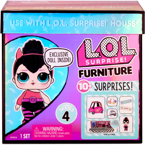 MGA Entertainment L.O.L. Surprise! Furniture with Doll - BB Auto Shop & Spice pop