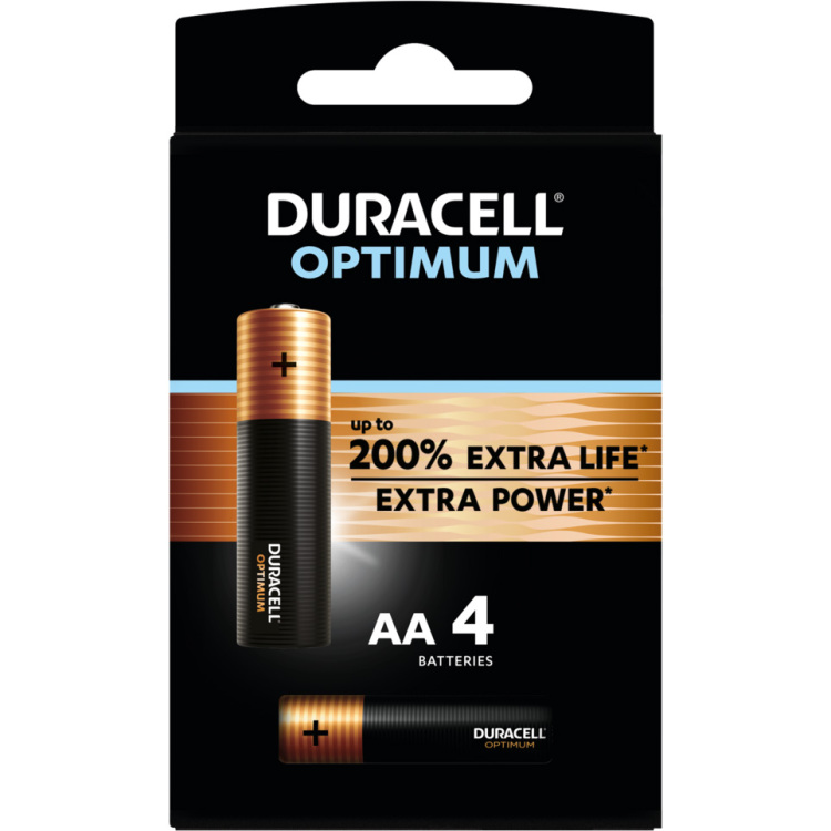 Duracell Optimum Alkaline AA-batterijen