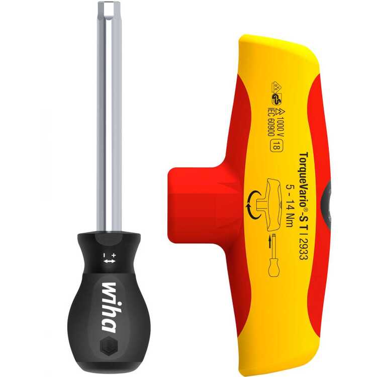 Wiha Momentschroevendraaier met dwarsgreep TorqueVario-S T electric