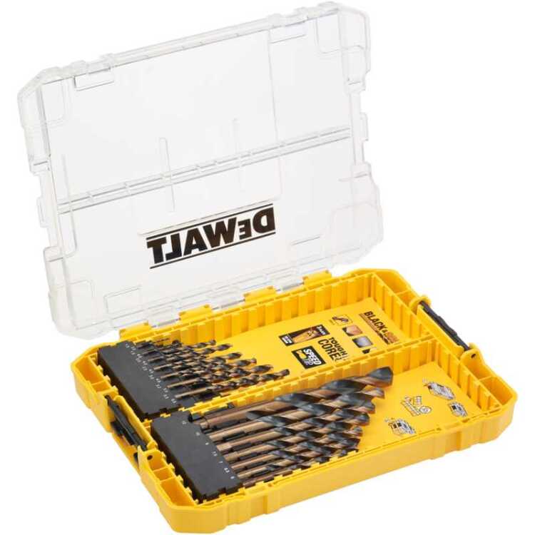DEWALT Black & gold HSS-G Metaalboor Set DT70755-QZ boorset