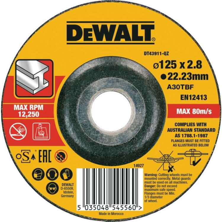 DEWALT Extreme Metal doorslijpschijf DT43911-QZ