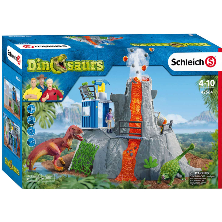 Schleich Dinosaurs - Grote vulkaanexpeditie speelfiguur