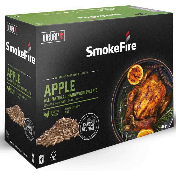 Weber SmokeFire Natuurlijke hardhout pellets - Apple brandstof