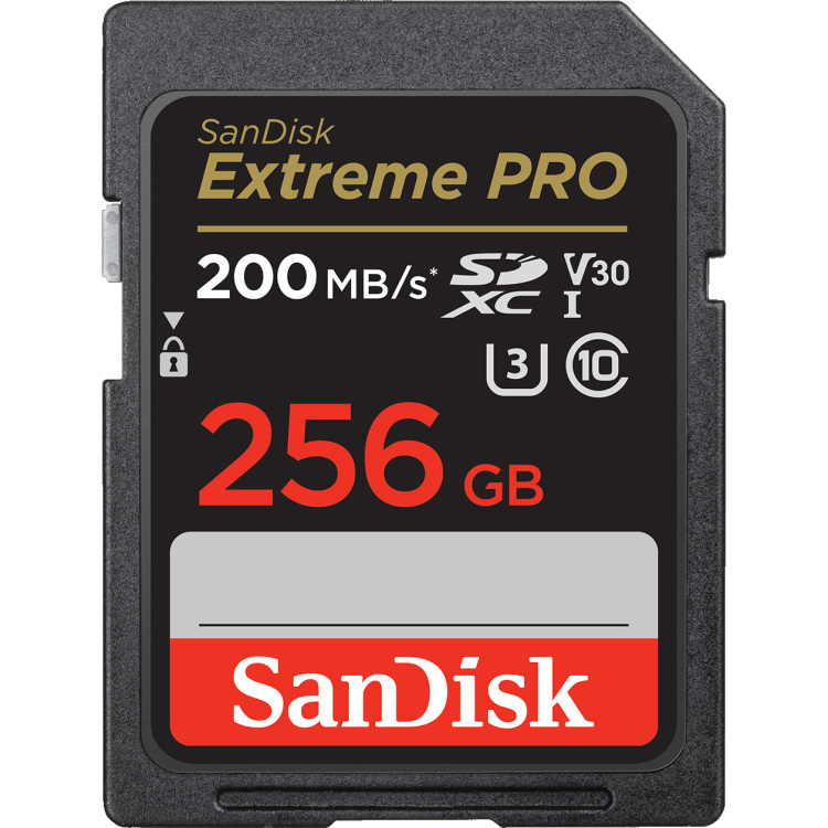 SanDisk Extreme PRO SDXC 256 GB geheugenkaart