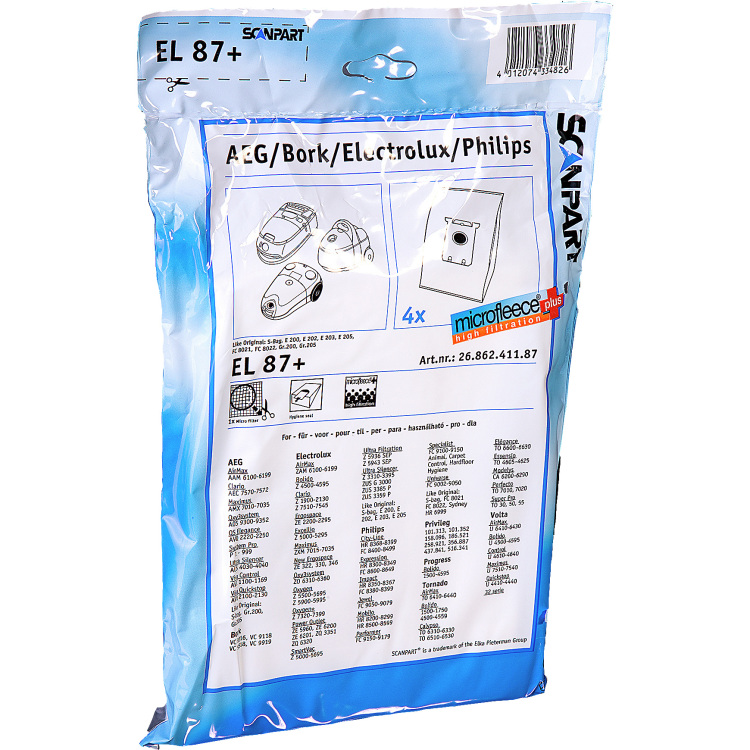 Scanpart Stofzak S-Bag EL87+ stofzuigerzak
