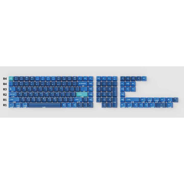 Keychron OEM Dye-Sub PBT Full Keycap-Set - Ocean keycaps