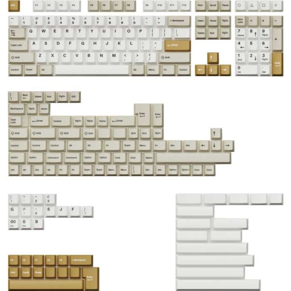 Keychron Key Doub Shot PBT Full Camel keycaps