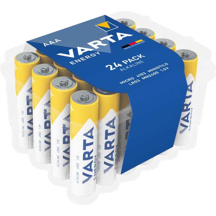 VARTA Alkaline (Box) AAA, 1,5V, 24 stuks batterij