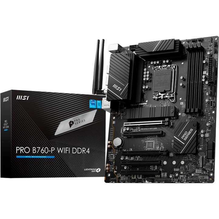 MSI PRO B760-P WIFI DDR4 moederbord