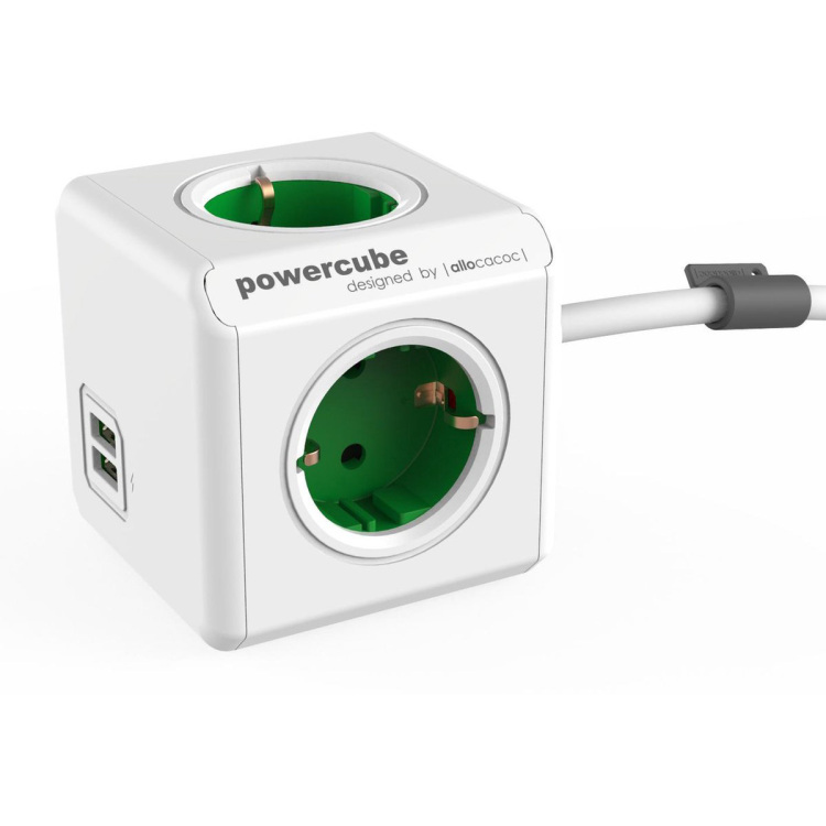 Allocacoc PowerCube Extended USB stekkerdoos