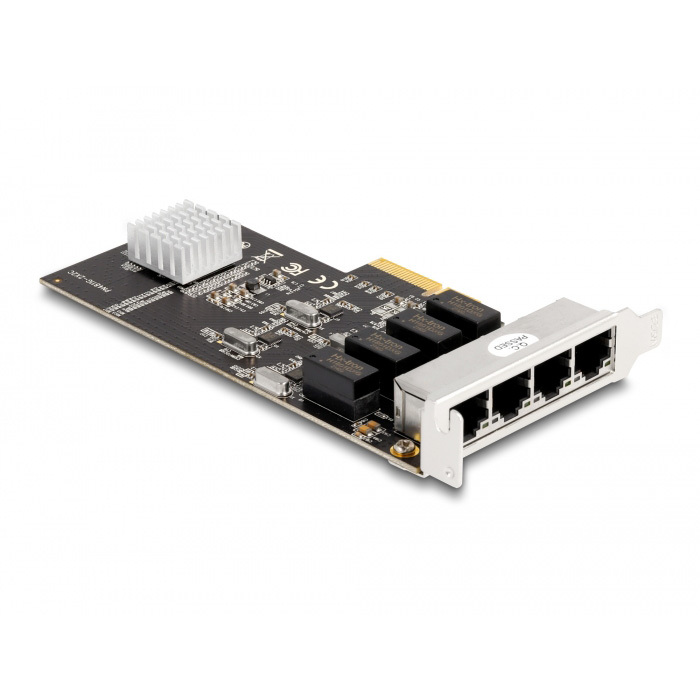 DeLOCK PCI Express x4 Card 4 x RJ45 Gigabit LAN netwerkadapter