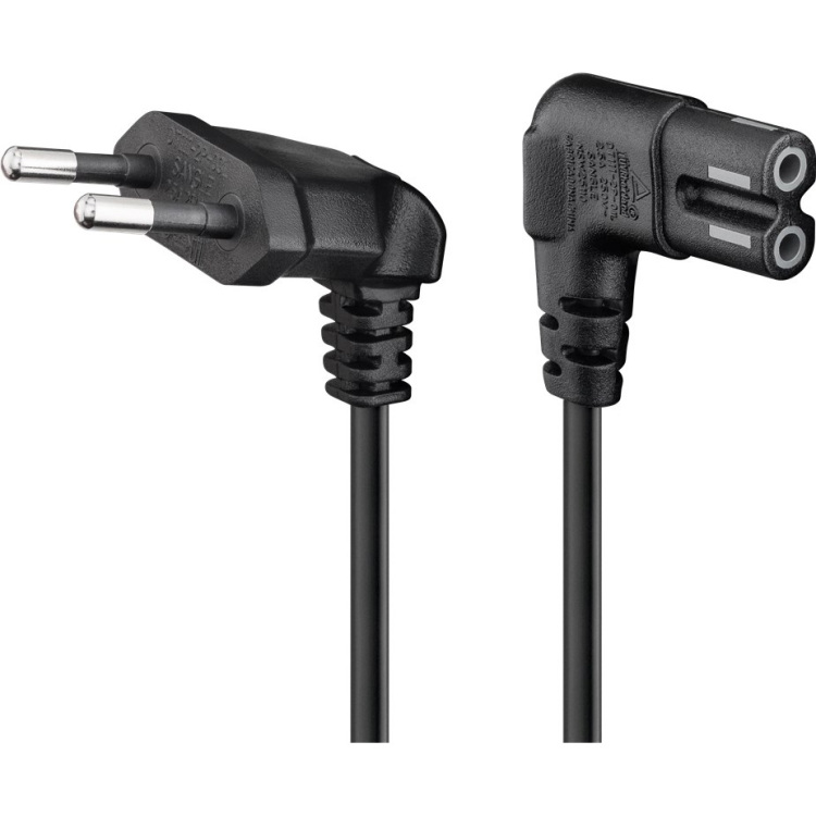 goobay Cable EuroPlug Angled Both Ends kabel