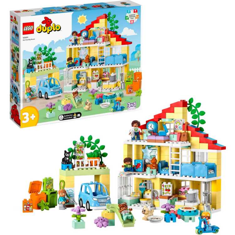 LEGO DUPLO - 3-in-1-Familiehuis Constructiespeelgoed