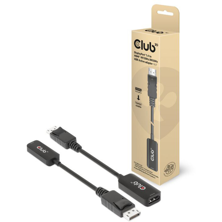 Club 3D DisplayPort 1.4 > HDMI HDR Active adapter