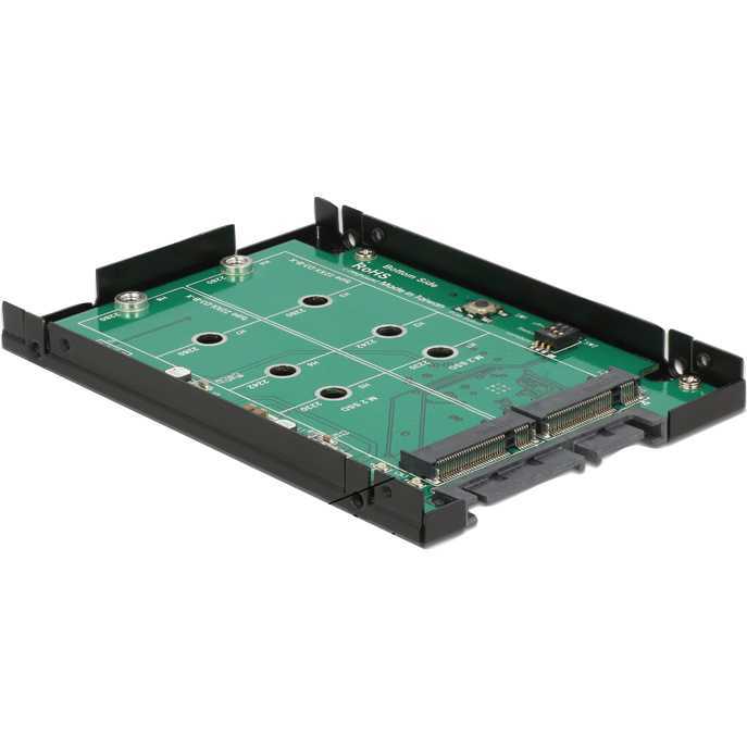 DeLOCK Converter SATA 22P > 2x 67P M.2 NGFF adapter