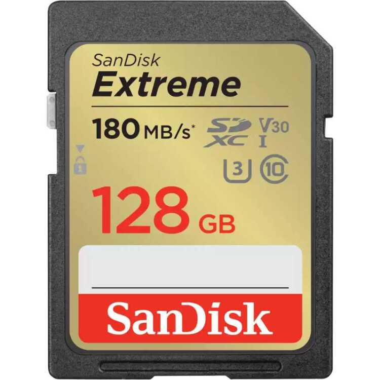 SanDisk Extreme SDXC 128 GB geheugenkaart