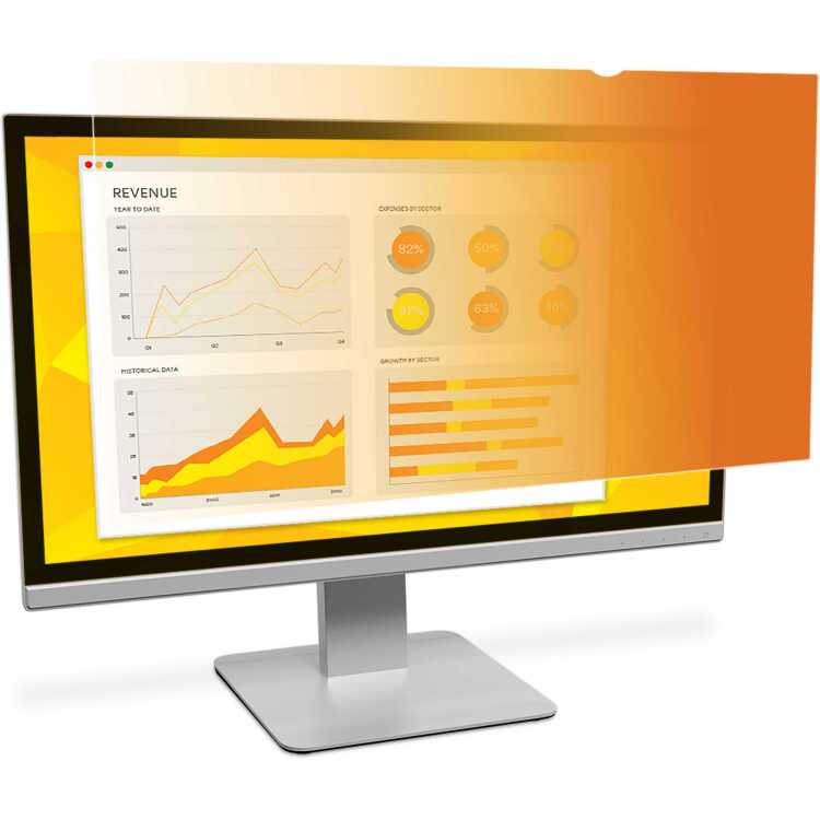 3M Gold Privacyfilter voor 20-inch breedbeeldmonitor