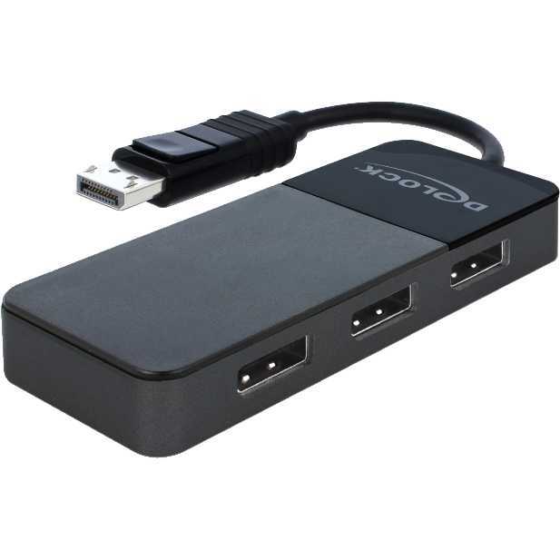 DeLOCK DisplayPort 1.4 in > 3x DisplayPort out displayport splitter
