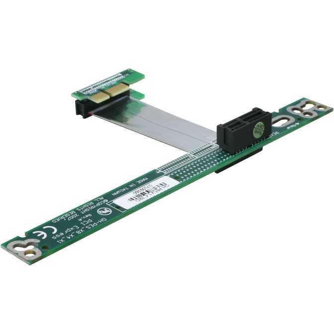 DeLOCK Riser Card PCI Express x1 > x1 met flexibele kabel