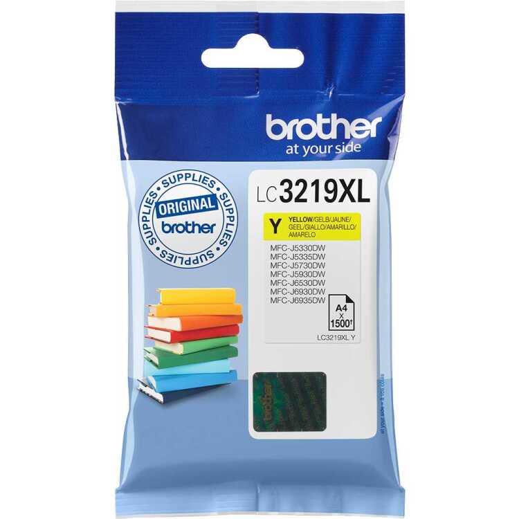 Brother Originele LC-3219XLY gele inktcartridge