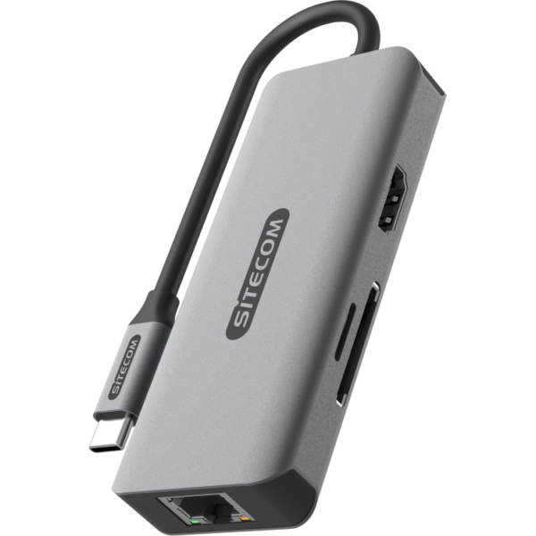Sitecom 6-in-1 USB-C LAN Multiport dockingstation
