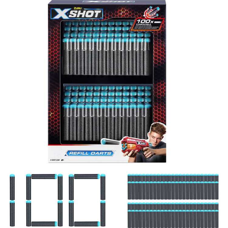 ZURU X-SHOT Refill Darts, 100 Darts dart blaster